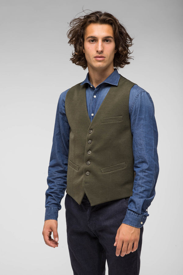 QUINTESSENCE GILET T402VERDE