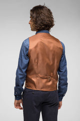 QUINTESSENCE GILET T614TABACCO