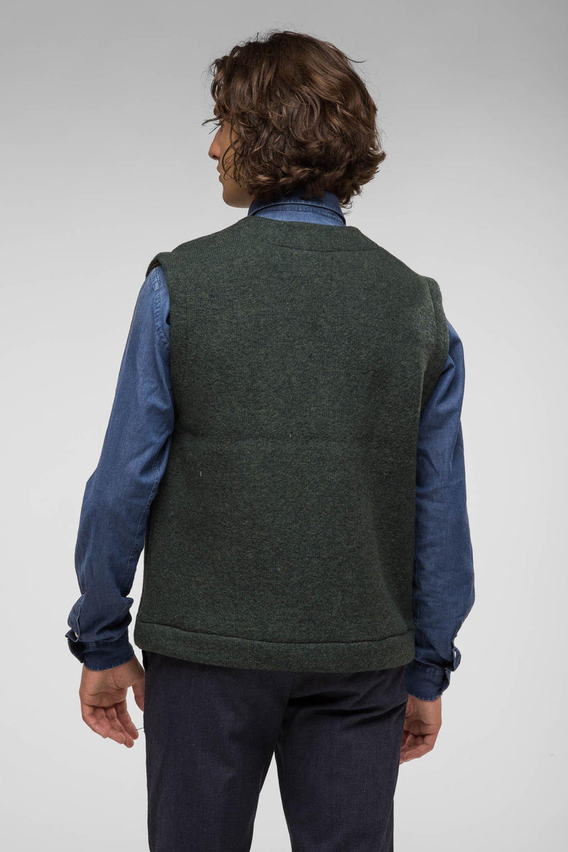 QUINTESSENCE GILET L/CVERDE