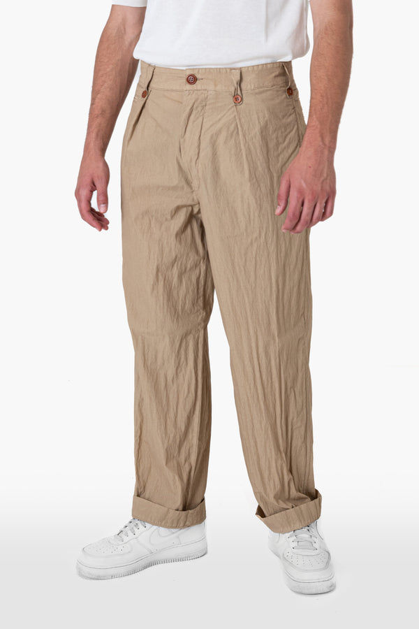 GRANDFATHER CRINCKLE BEIGE TROUSERS